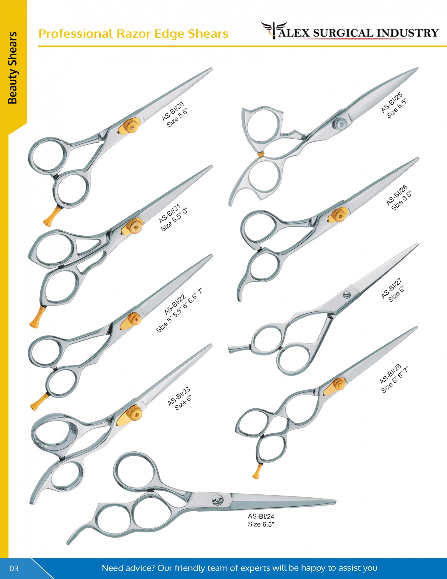 Professional Razor Edge Shears